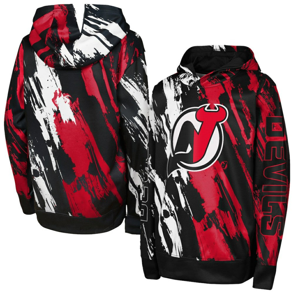 New Jersey Devils Preschool Master Snipe Pullover Hoodie - Red Jerseys