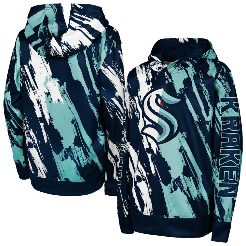 Seattle Kraken Preschool Master Snipe Pullover Hoodie - Deep Sea Blue Hoodies