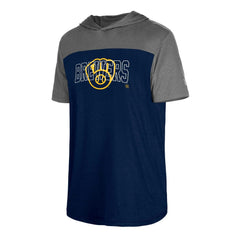 Milwaukee Brewers Active Brushed Hoodie T-Shirt Navy
