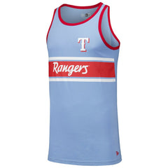 Texas Rangers Jersey Ringer Tank Top Light Blue