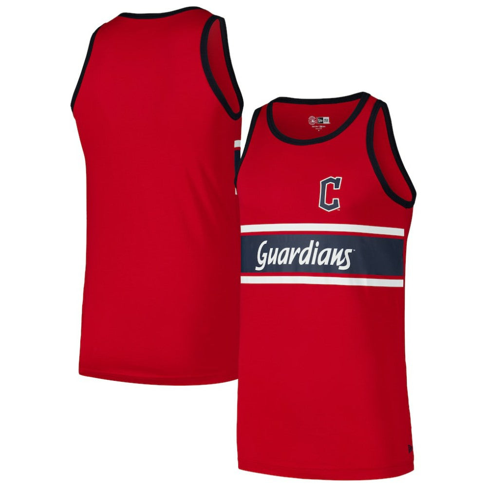 Cleveland Guardians Jersey Ringer Tank Top Red