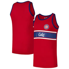 Chicago Cubs Jersey Ringer Tank Top Red