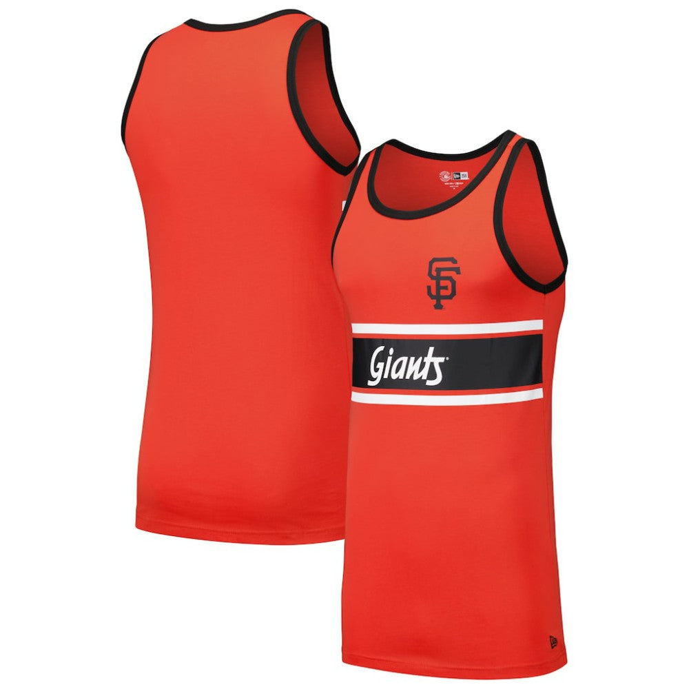 San Francisco Giants Jersey Ringer Tank Top Orange