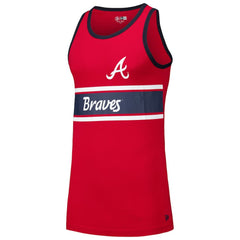 Atlanta Braves Jersey Ringer Tank Top Red