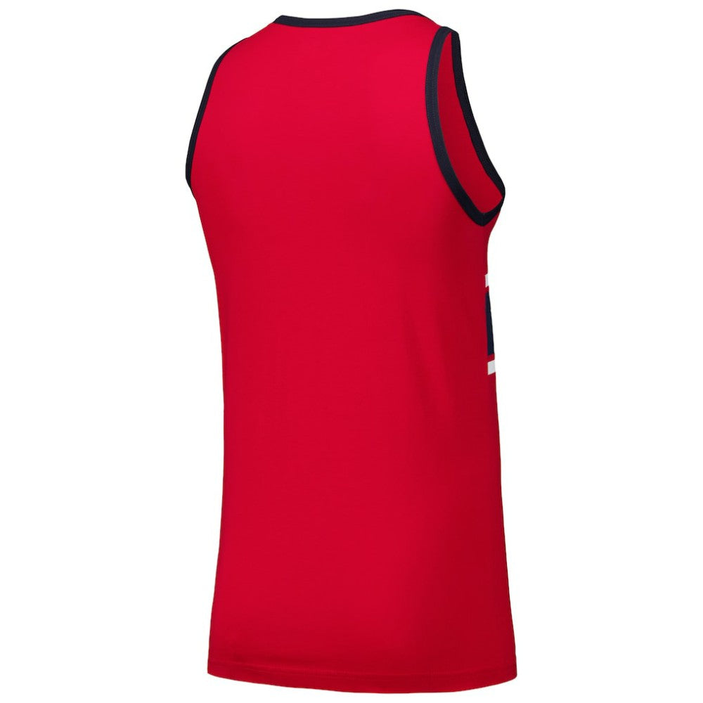Atlanta Braves Jersey Ringer Tank Top Red