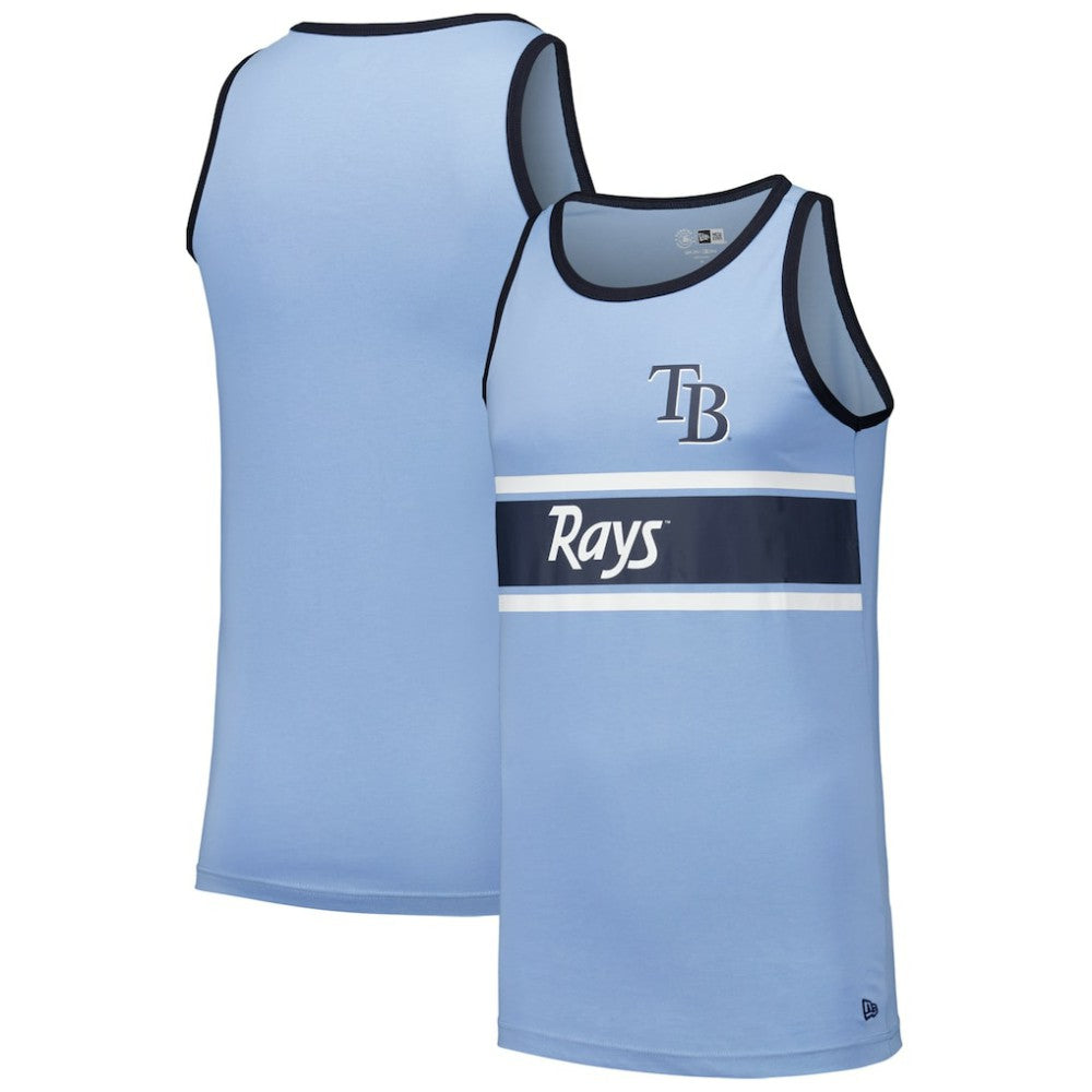 Tampa Bay Rays Jersey Ringer Tank Top Light Blue