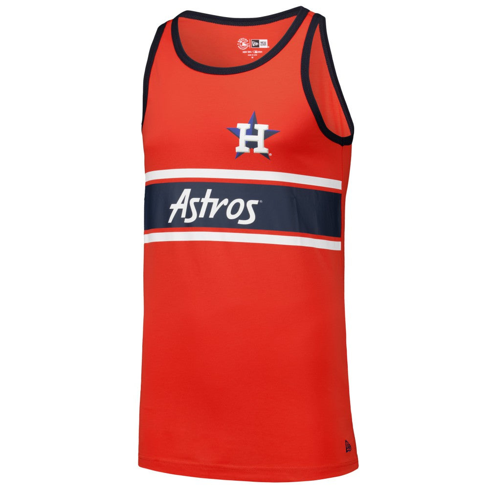 Houston Astros Jersey Ringer Tank Top Orange