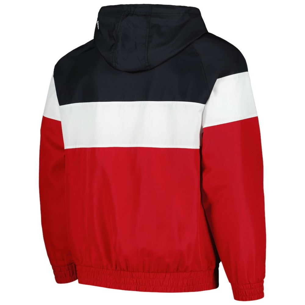 St. Louis Cardinals Ripstop Raglan Quarter-Zip Hoodie Windbreaker Jacket Red