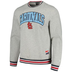 St. Louis Cardinals Throwback Classic Pullover Sweatshirt Heather Gray