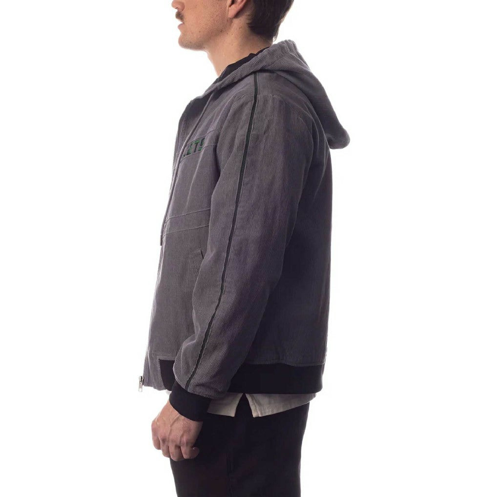 New York Jets The Wild Collective Corduroy Bomber Full-Zip Jacket - Gray sale