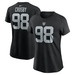 Maxx Crosby Las Vegas Raiders Women's Player Name & Number T-Shirt - Black for sale
