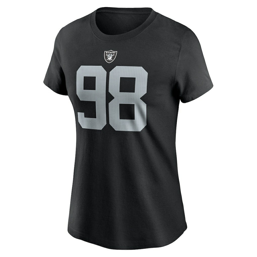 Maxx Crosby Las Vegas Raiders Women's Player Name & Number T-Shirt - Black for sale