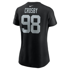 Maxx Crosby Las Vegas Raiders Women's Player Name & Number T-Shirt - Black for sale