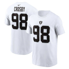 Maxx Crosby Las Vegas Raiders Player Name & Number T-Shirt - White outlet