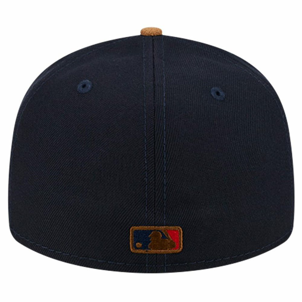 Boston Red Sox Team Suede Visor Low Profile 59FIFTY Fitted Hat Navy