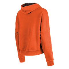 Cleveland Browns New Era Women's Throwback Boxy Pullover Hoodie - Orange sale