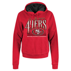 San Francisco 49ers New Era Women's Boxy Pullover Hoodie - Scarlet sale