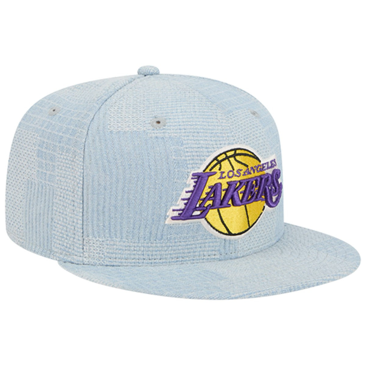 Los Angeles Lakers Injection Denim Patchwork 9FIFTY Snapback Hat - Denim on sale