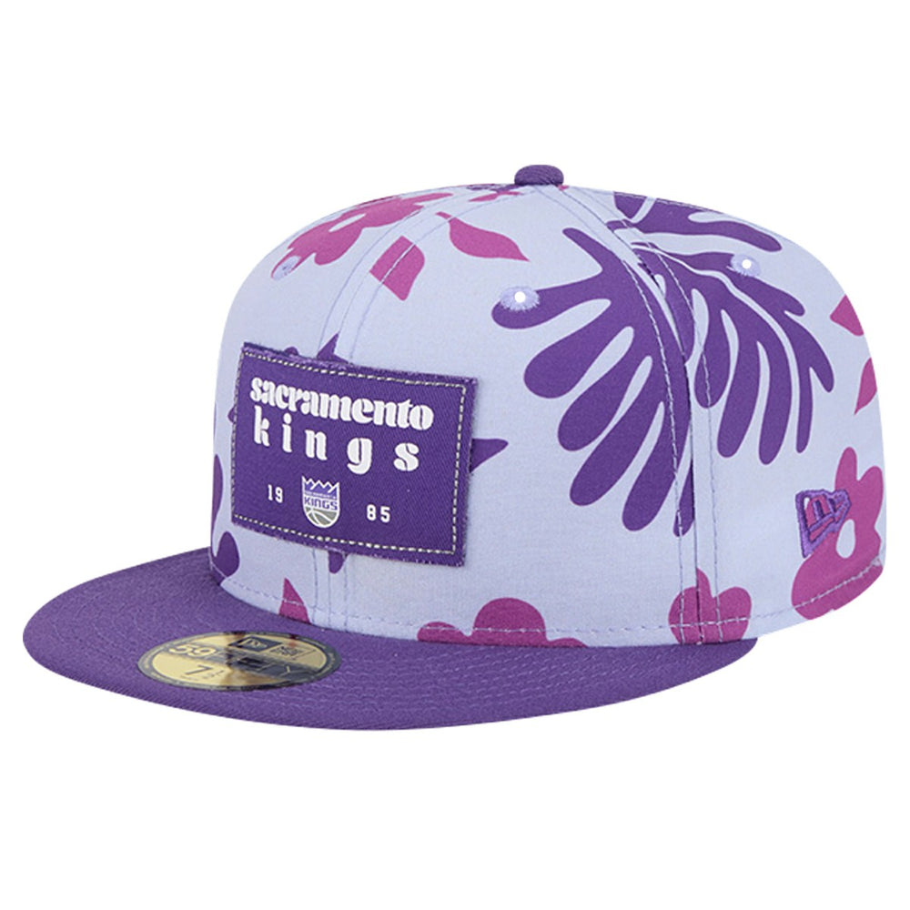 Sacramento Kings Palm Fronds 2-Tone 59FIFTY Fitted Hat - Purple for sale
