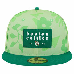 Boston Celtics Palm Fronds 2-Tone 59FIFTY Fitted Hat - Kelly Green on sale