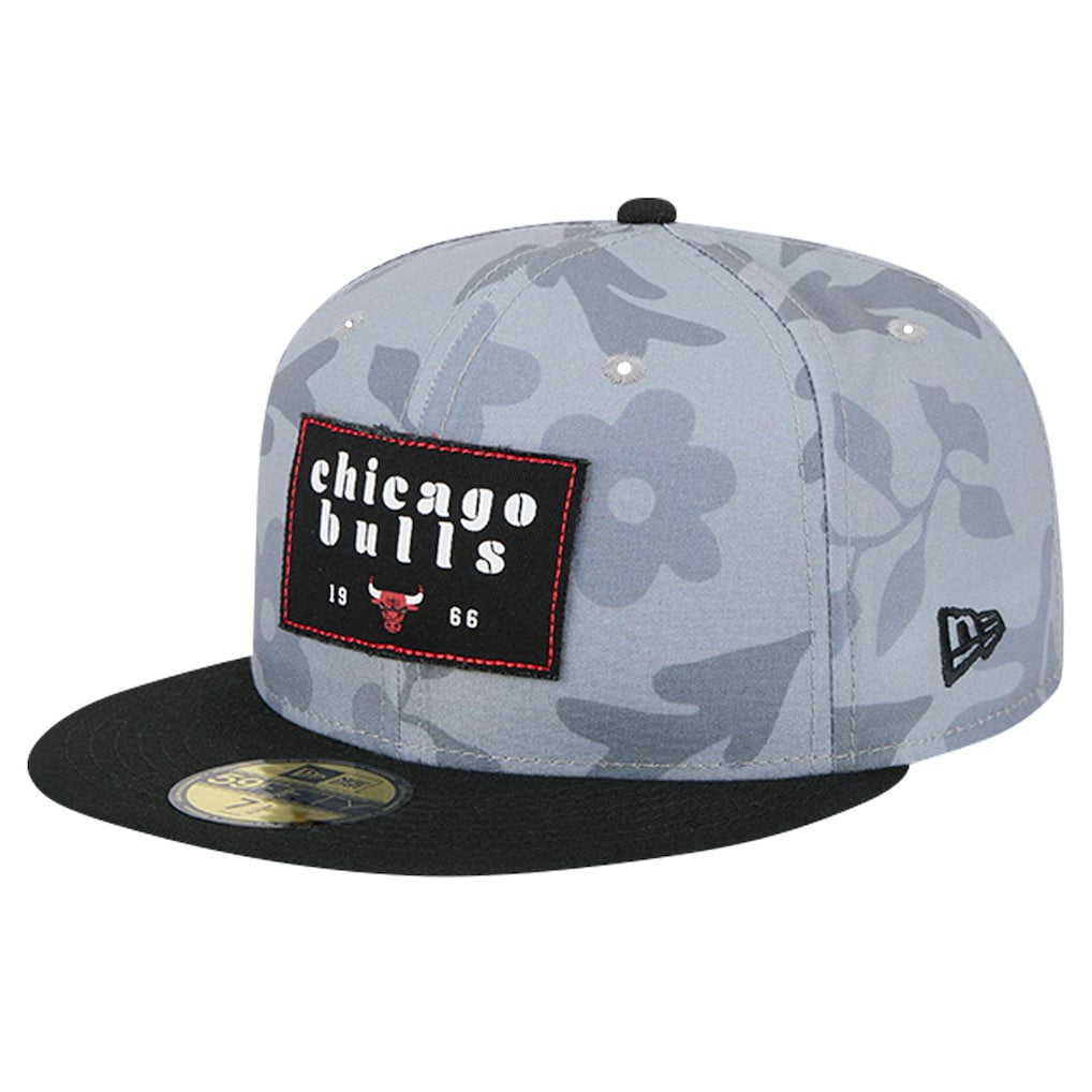 Chicago Bulls Palm Fronds 2-Tone 59FIFTY Fitted Hat - Gray sale