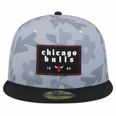 Chicago Bulls Palm Fronds 2-Tone 59FIFTY Fitted Hat - Gray sale