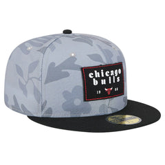 Chicago Bulls Palm Fronds 2-Tone 59FIFTY Fitted Hat - Gray sale