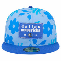 Dallas Mavericks Palm Fronds 2-Tone 59FIFTY Fitted Hat sale - Blue for sale