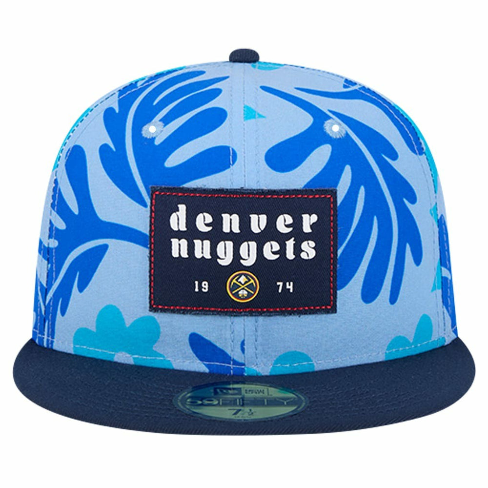 Denver Nuggets Palm Fronds 2-Tone 59FIFTY Fitted Hat sale - Blue discount