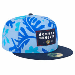 Denver Nuggets Palm Fronds 2-Tone 59FIFTY Fitted Hat sale - Blue discount