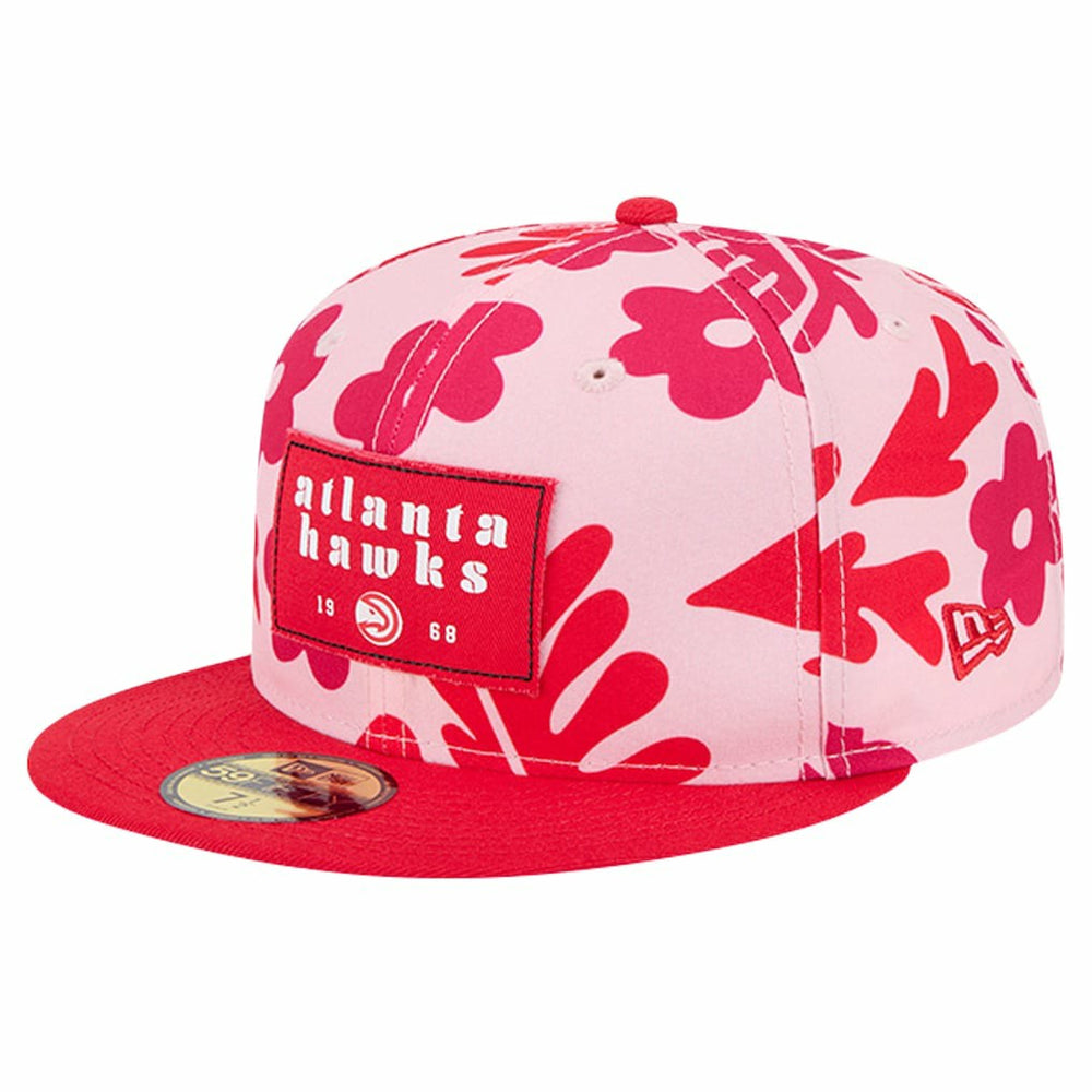 Atlanta Hawks Palm Fronds 2-Tone 59FIFTY Fitted Hat - Red cheap