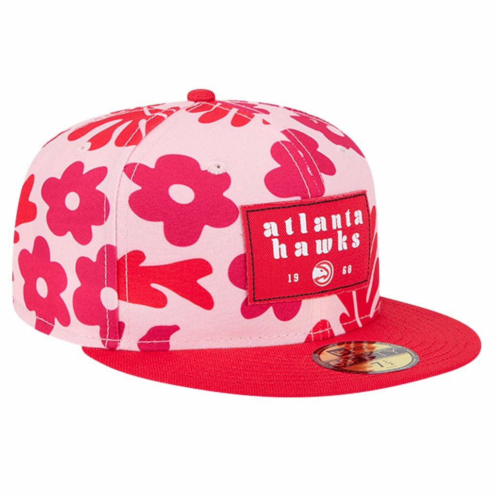 Atlanta Hawks Palm Fronds 2-Tone 59FIFTY Fitted Hat - Red cheap