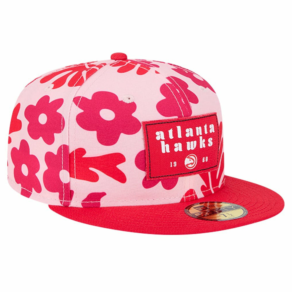 Atlanta Hawks Palm Fronds 2-Tone 59FIFTY Fitted Hat - Red cheap