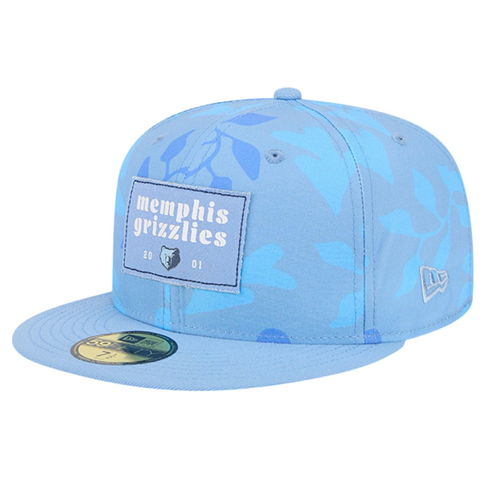 Memphis Grizzlies Palm Fronds 2-Tone 59FIFTY Fitted Hat - Blue outlet