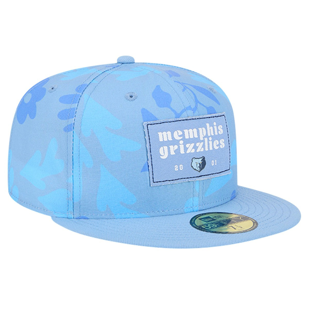 Memphis Grizzlies Palm Fronds 2-Tone 59FIFTY Fitted Hat - Blue outlet