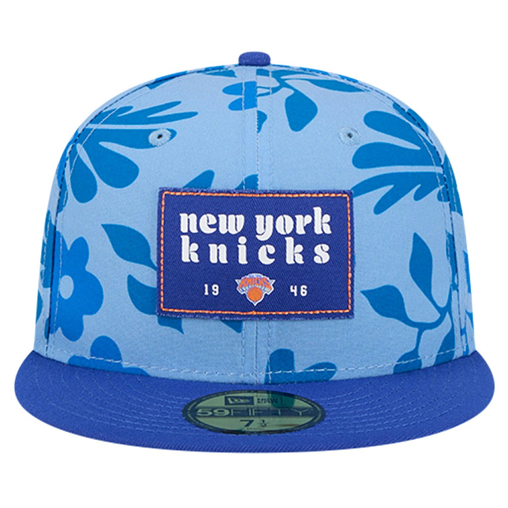 New York Knicks Palm Fronds 2-Tone 59FIFTY Fitted Hat - Blue outlet