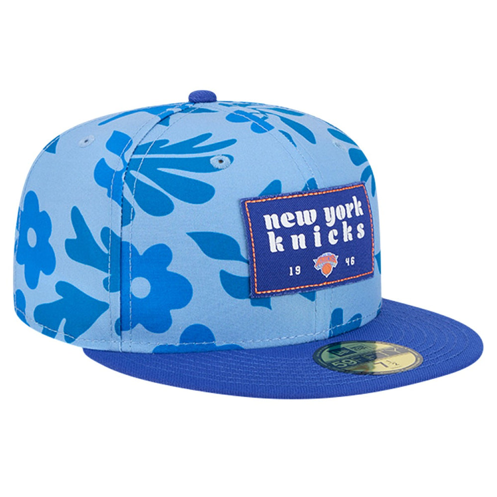 New York Knicks Palm Fronds 2-Tone 59FIFTY Fitted Hat - Blue outlet