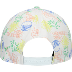 Golden State Warriors Palm Trees and Waves Golfer Adjustable Hat sale - White sale