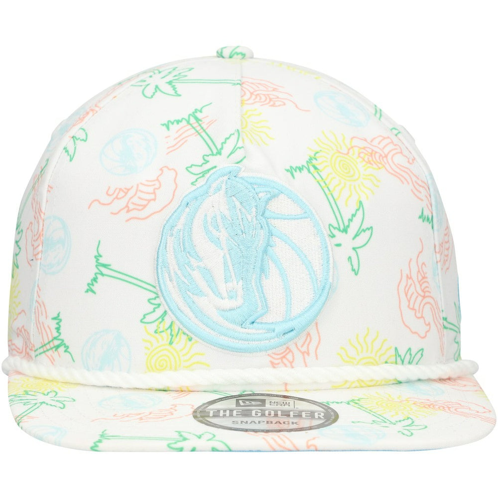 Dallas Mavericks Palm Trees and Waves Golfer Adjustable Hat sale - White shop