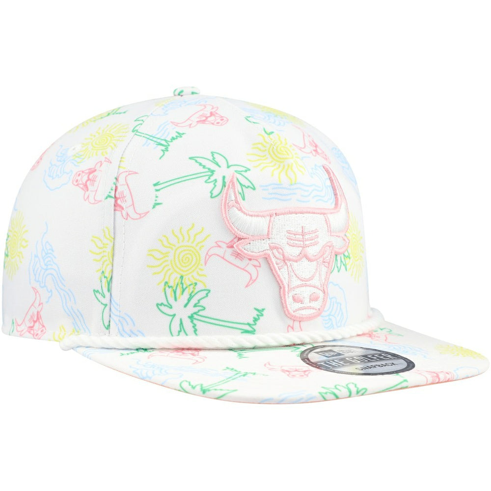 Chicago Bulls Palm Trees and Waves Golfer Adjustable Hat - White shop
