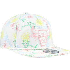 Chicago Bulls Palm Trees and Waves Golfer Adjustable Hat - White shop