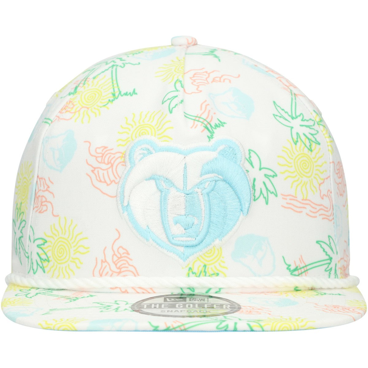 Memphis Grizzlies Palm Trees and Waves Golfer Adjustable Hat - White online