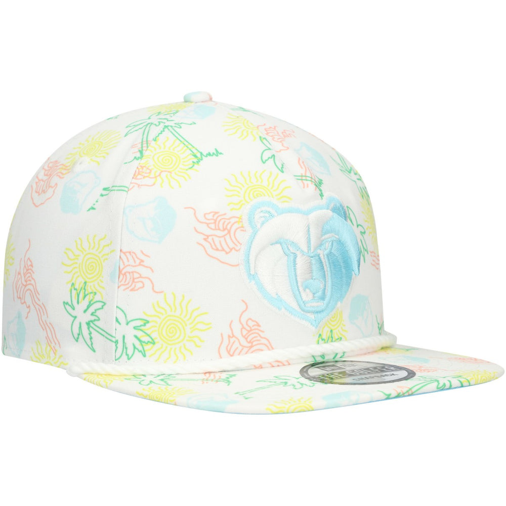 Memphis Grizzlies Palm Trees and Waves Golfer Adjustable Hat - White online