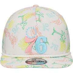 Philadelphia 76ers Palm Trees and Waves Golfer Adjustable Hat - White outlet