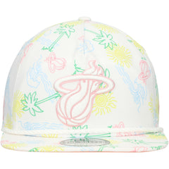 Miami Heat Palm Trees and Waves Golfer Adjustable Hat - White discount