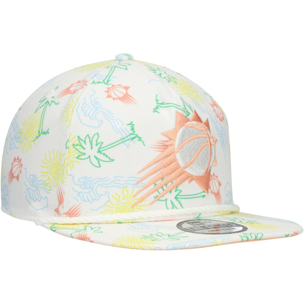 Phoenix Suns Palm Trees and Waves Golfer Adjustable Hat - White sale