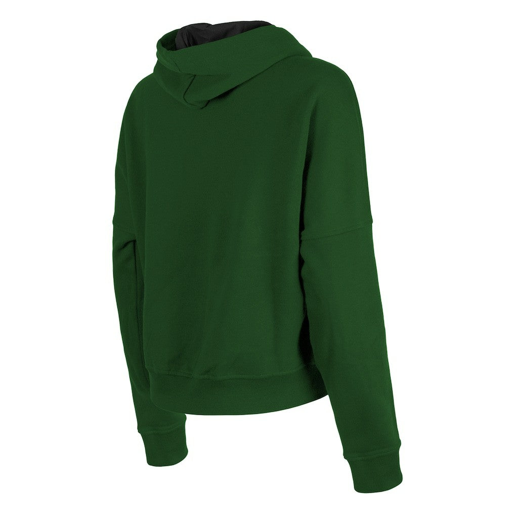 New York Jets New Era Women's Boxy Pullover Hoodie - Heather Green on sale