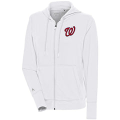 Washington Nationals Antigua Women's Moving Full-Zip Jacket White