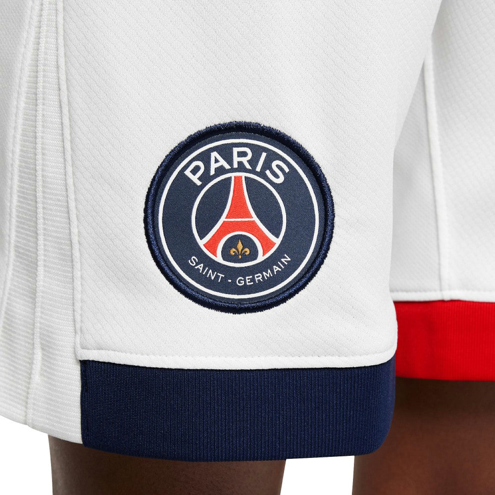 Paris Saint-Germain Youth 2024/25 Away Stadium Shorts - White discount