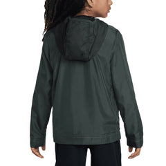 Liverpool Youth Amplify Windrunner Anorak Half-Zip Hoodie Jacket - Black for sale